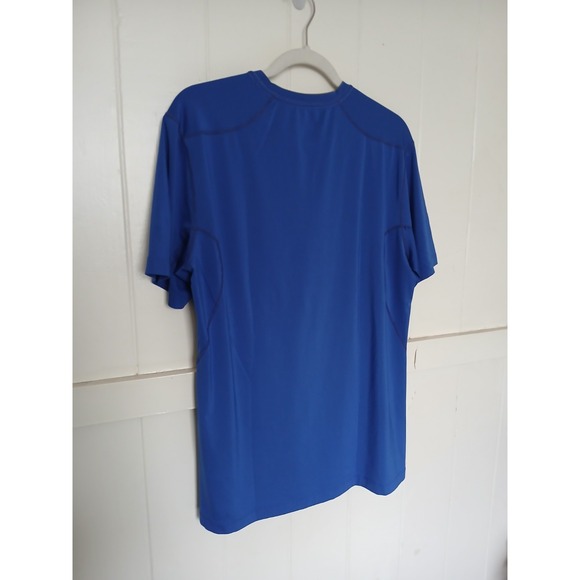 Nike Pro Football Combines Base Layer Shirt Men's Large Blue Short Sleeve Fitted - Picture 7 of 12